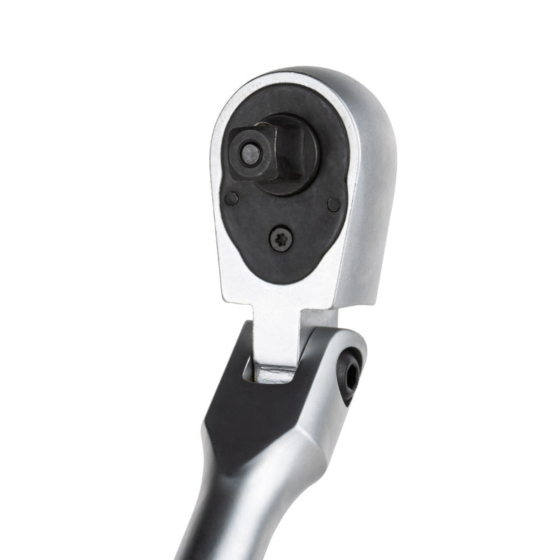 Llave de carraca JBM (53887) de 3/8" con cabezal flexible extralargo de 457 mm y cabeza de 72 dientes