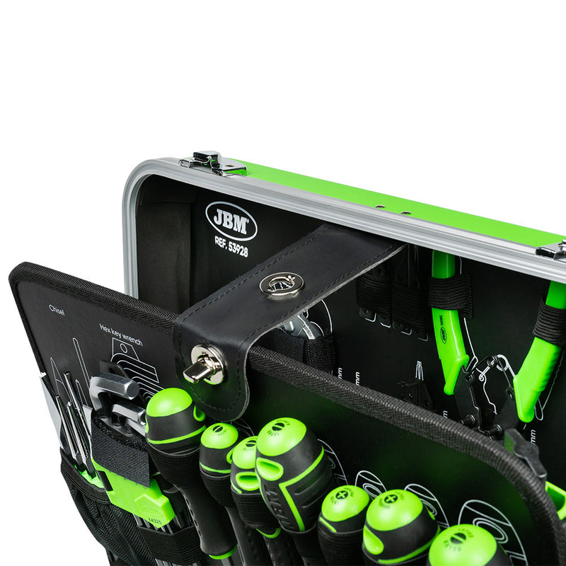 JBM (53928) 135-Piece Aluminium Case and 1/4" and 1/2" Zinc-Plated Tools