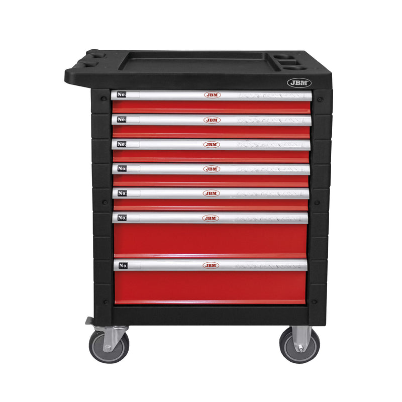 JBM (53952) 7 Drawer Tool Trolley - Red - Timing Tool Set Included