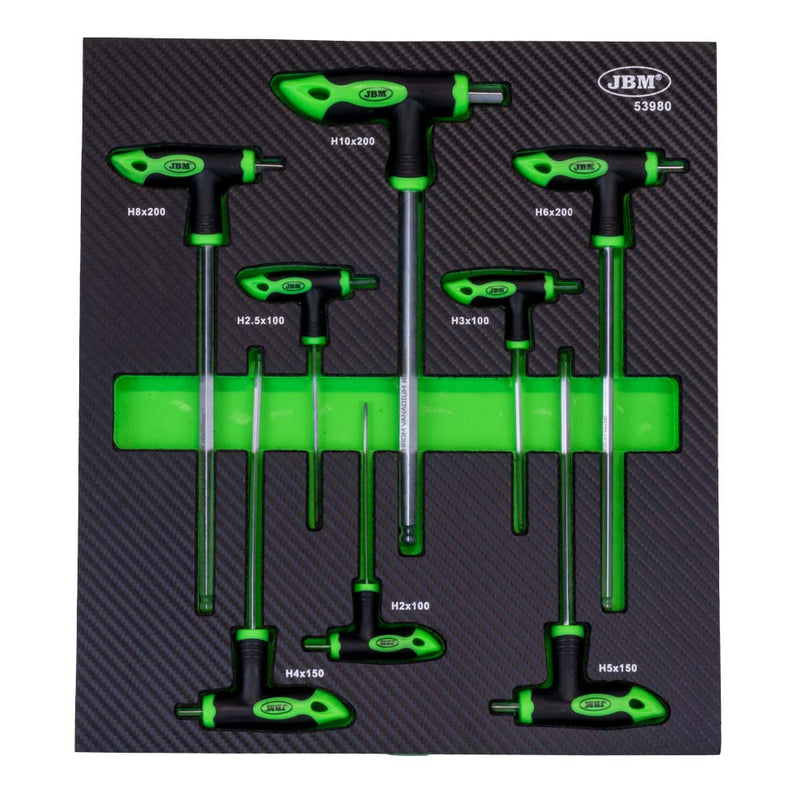 JBM (53980) Module of 8 "T" Shaped Allen Keys