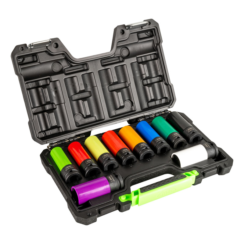 JBM (53988) Jogo de 10 Soquetes de Impacto de 1/2"