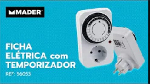 Ficha Eléctrica com Temporizador, 24H