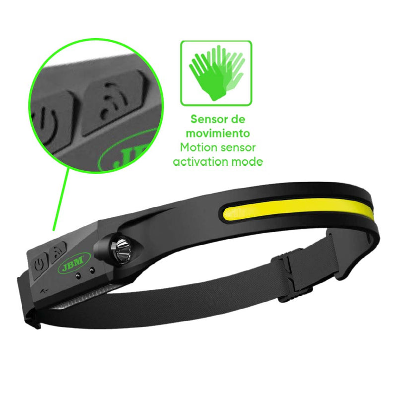 Linterna frontal LED ajustable JBM (54004) - 350lm