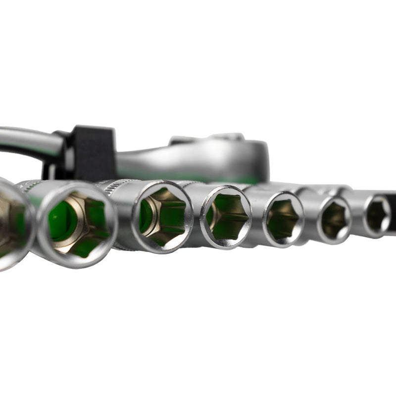 JBM (54028) 1/2" Ratchet With 72-Tooth Head 255mm And Hexagonal Sockets