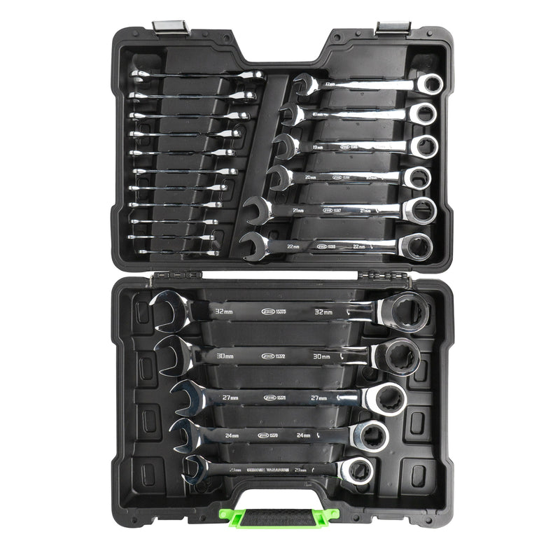 JBM (54041) Conjunto de 22 Chaves Combinadas com Roquete em Estojo