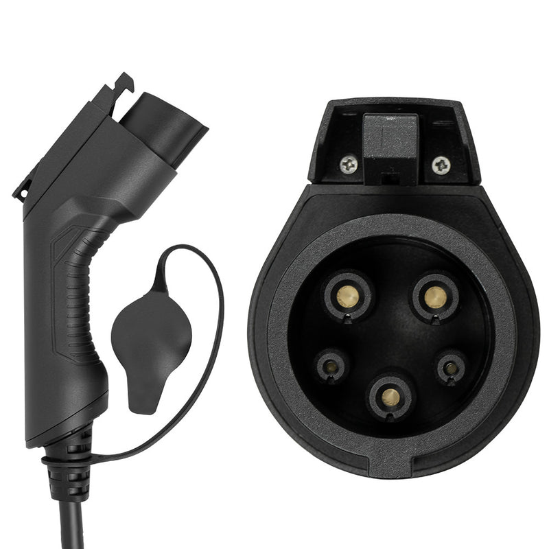 Cable de carga para coche eléctrico JBM (54053), 3,6 kW, 16 A, tipo 1 a tipo 2 (monofásico)