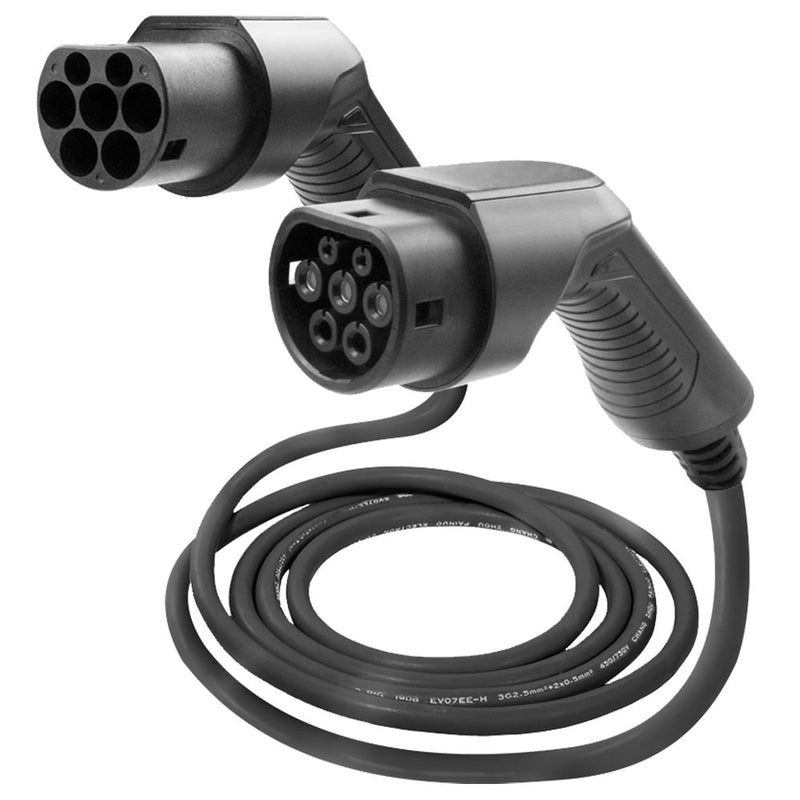 Cable de carga para coche eléctrico JBM (54057), 7,5 kW, 32 A, Tipo 2 a Tipo 2 (monofásico)