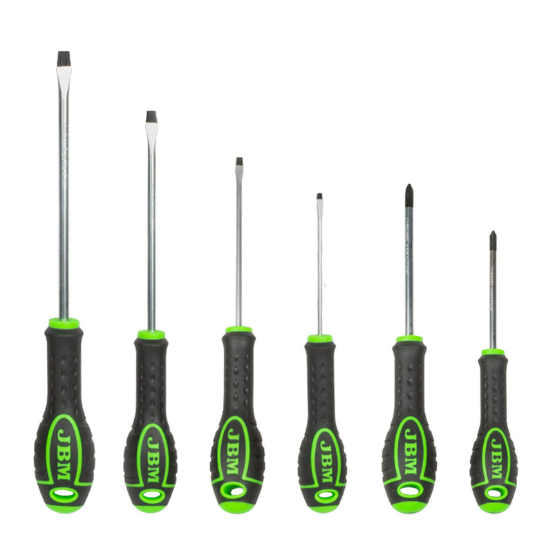 JBM (54070) 6 Pieces Screwdriver Set (2 Philips + 4 Flat)