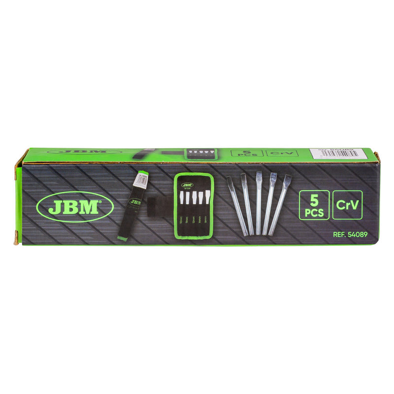 JBM (54089) Set Of 5 Long Cold Chisels