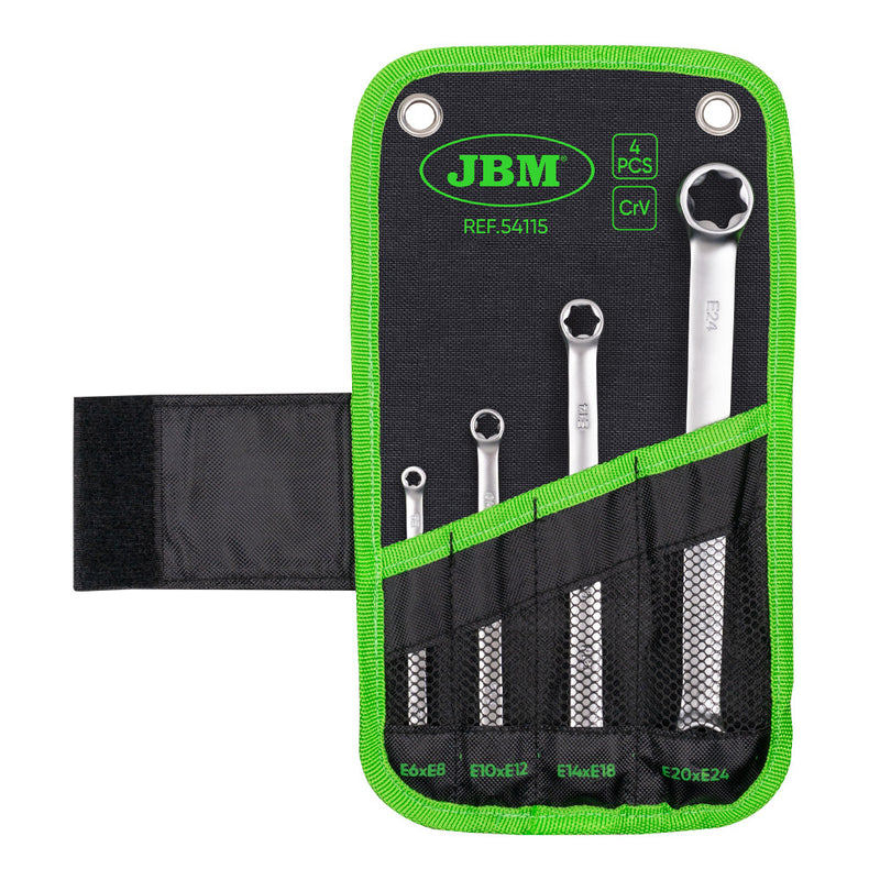 JBM (54115) Juego de 4 llaves Torx planas