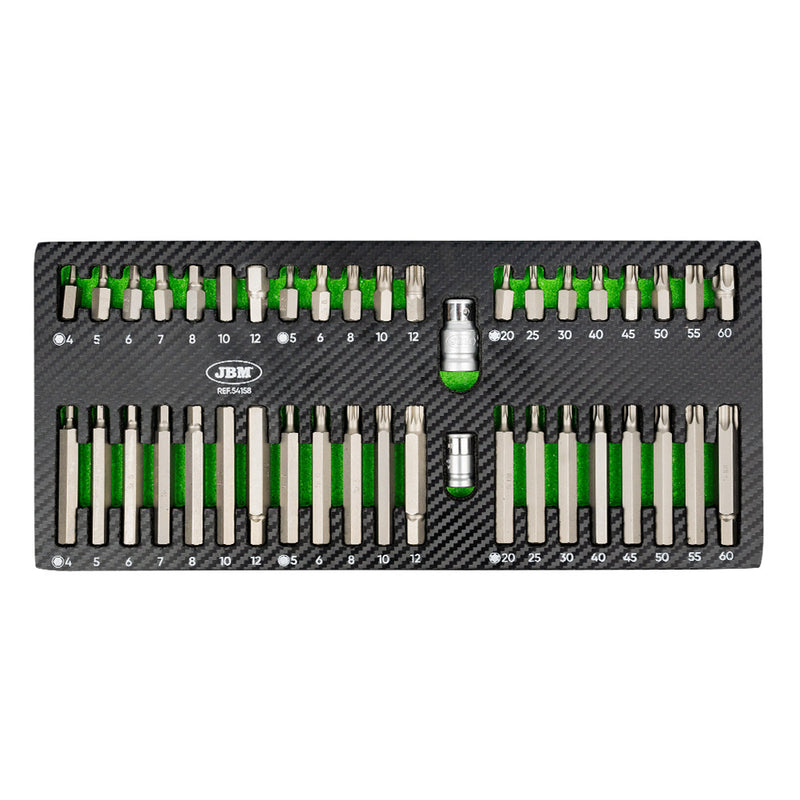 JBM (54158) Set Of 42 Pieces For Hex, 12-Point And Torx
