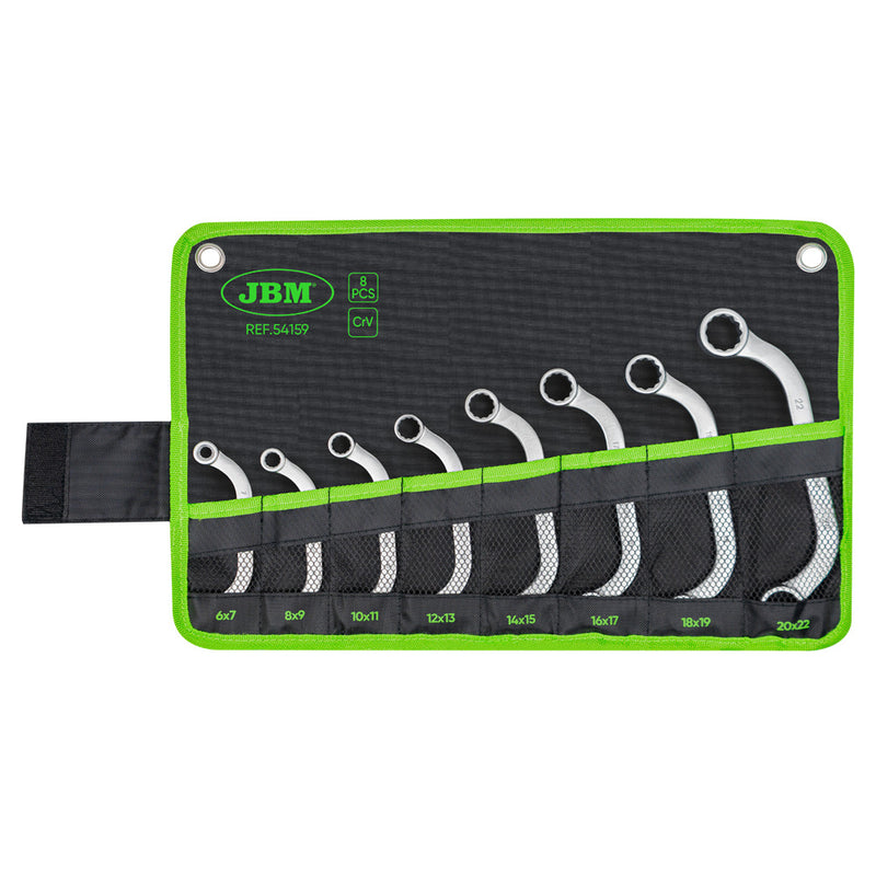 JBM (54159) Set Of 8 C-Shaped 12-Point Spanners