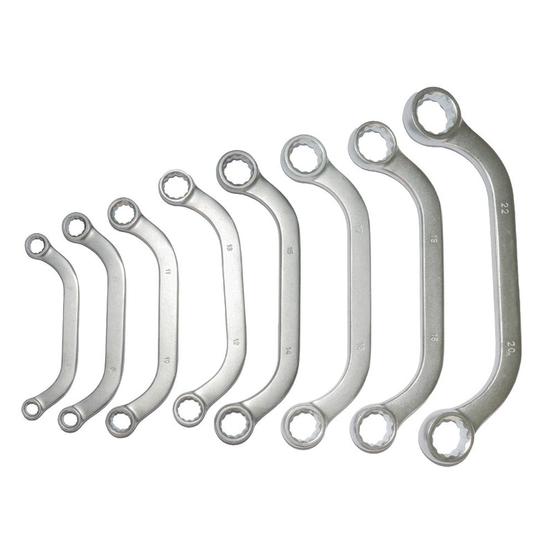 JBM (54159) Set Of 8 C-Shaped 12-Point Spanners