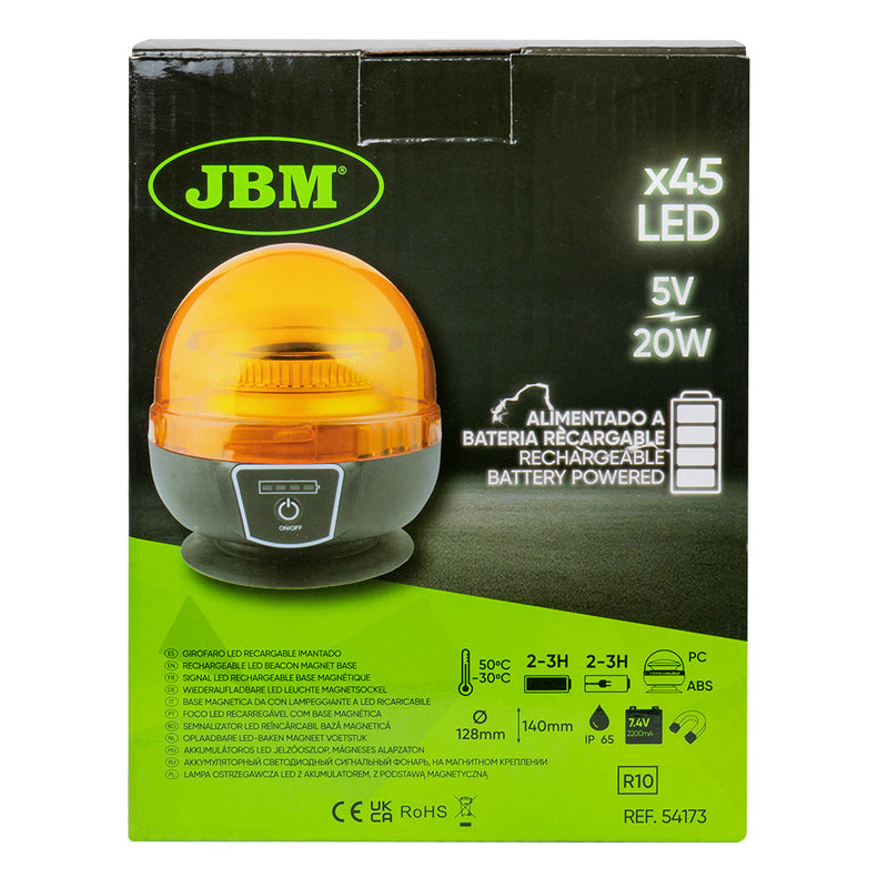 Base magnética recargable para baliza LED JBM (54173)