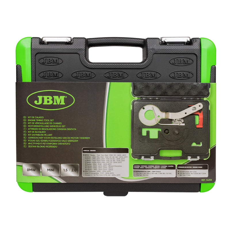 Conjunto de ferramentas de sincronização do motor JBM (54206) para BMW/Mini 1.5 e 2.0L