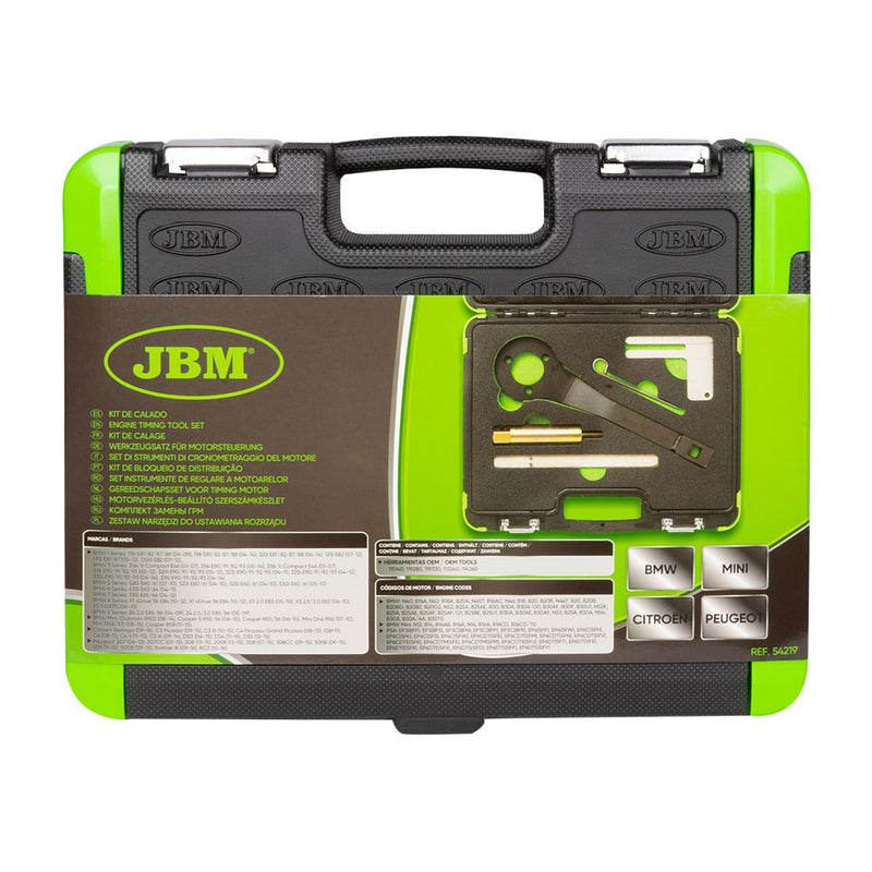 Conjunto de ferramentas de sincronização do motor JBM (54219) para Bmw/Mini/Citroën/Peugeot