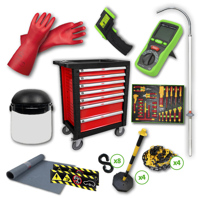 JBM (54234) Tool Trolley 7 Drawers Red Special Vde