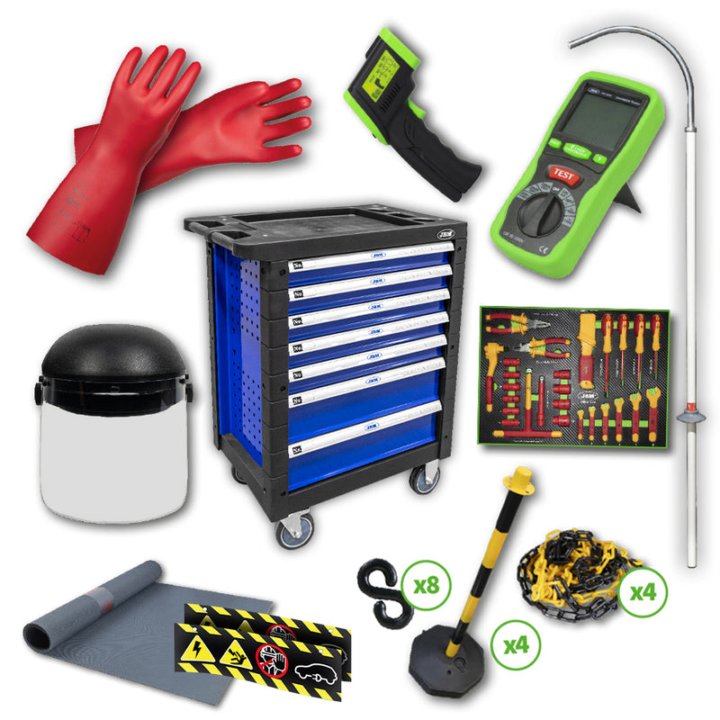 JBM (54235) Tool Trolley 7 Drawers Blue Special Vde