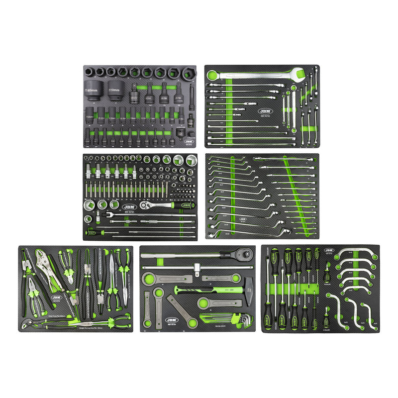 Carro de ferramentas JBM (54237) com 7 gavetas, cinzento, especial para camiões.