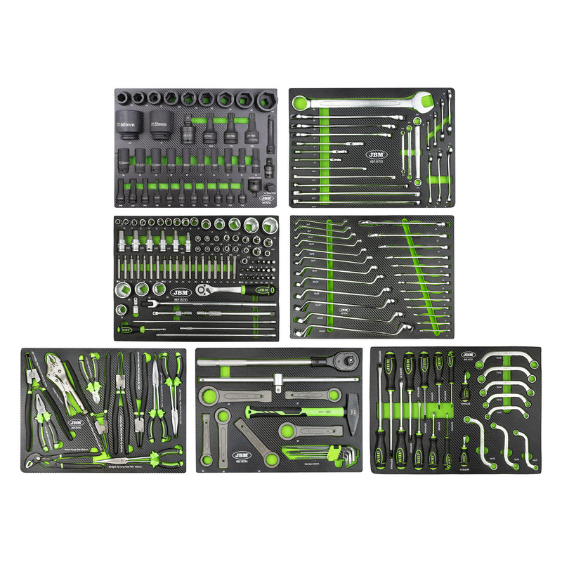 Carro portaherramientas JBM (54238) de 7 cajones, rojo, especial para camiones