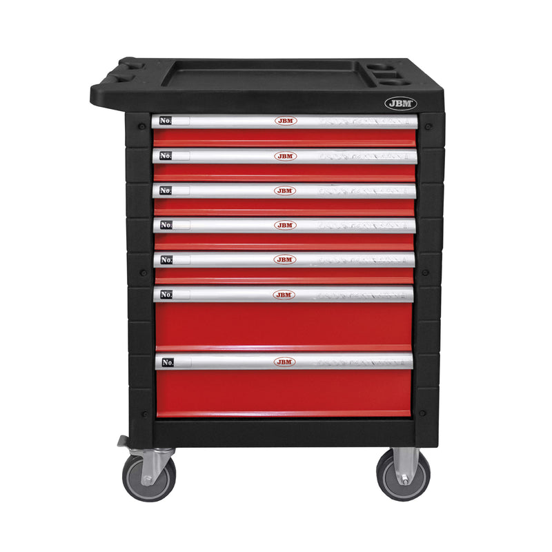 JBM (54238) Tool Trolley 7 Drawers Red Special for Trucks