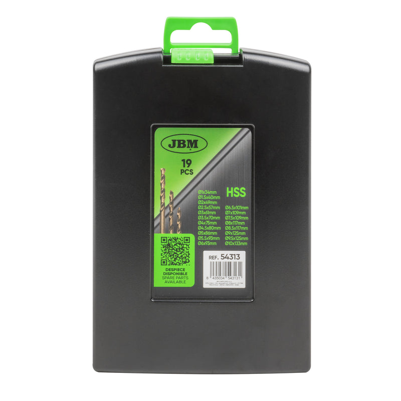 JBM (54313) Cobalt Twist Drill Set 1-10mm