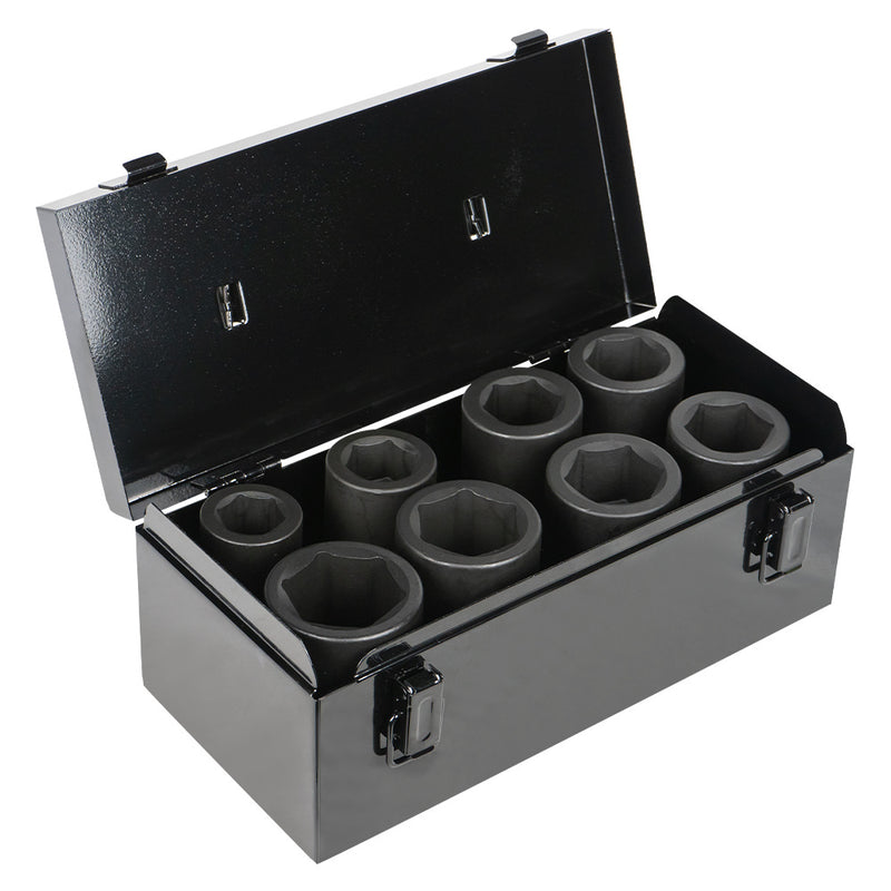 JBM (54316) 8 Piece 1" Large Impact Socket Set