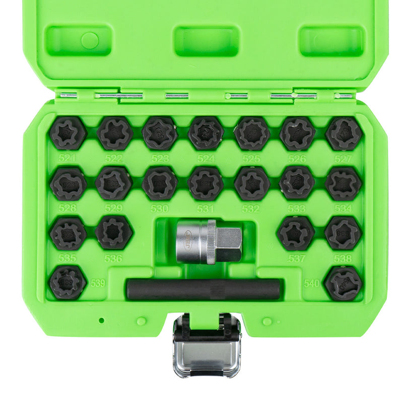 JBM (54317) 22-Piece Wheel Locking Bolt Key Set For Vag Group
