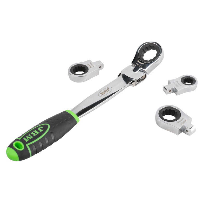 JBM (54338) Ratchet Wrench With 12 Interchangeable Head