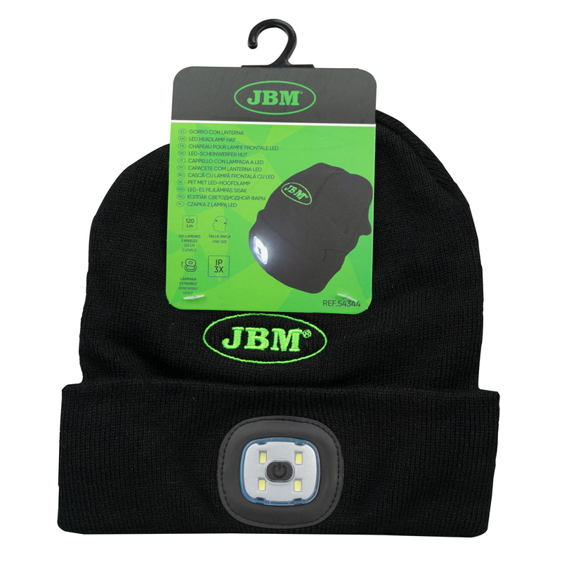 JBM (54344) Gorro con linterna LED - 120lm