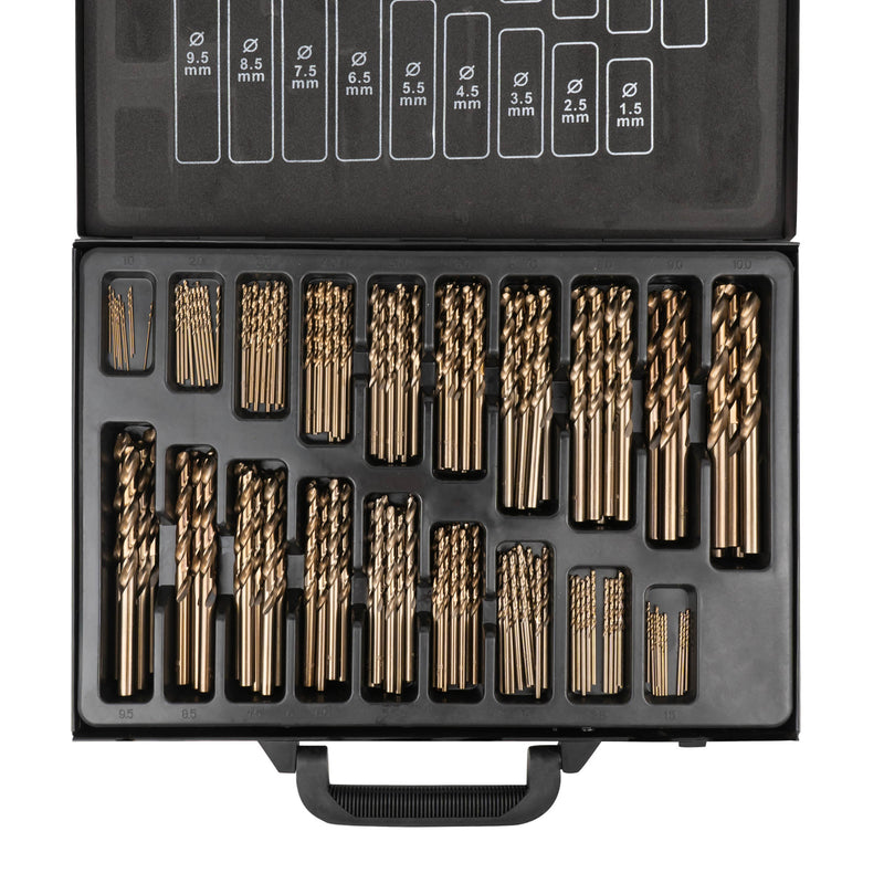 JBM (54348) Set Of Twist Drills 1-10mm Hss-Co5 Cobalt