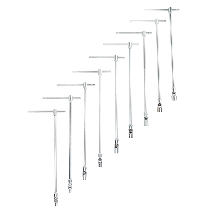 JBM (54380) Juego de 9 llaves de vaso con mango en T (7–19 mm)