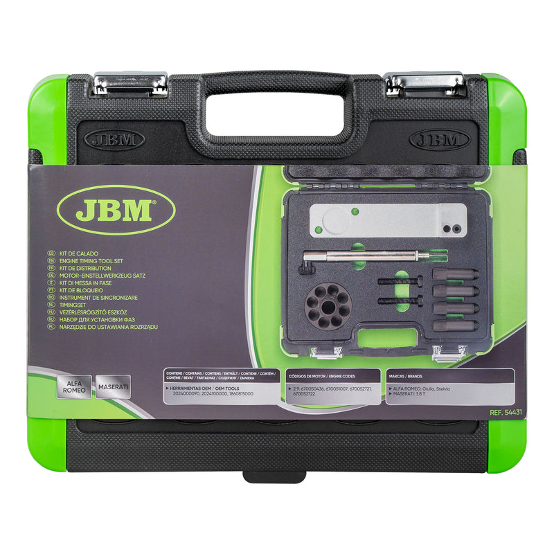 Conjunto de ferramentas de sincronização do motor JBM (54431) Alfa Romeo/Maserati 2.9
