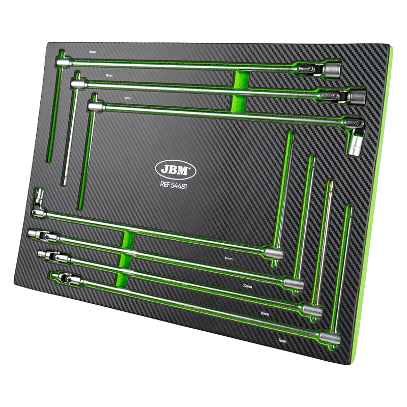 JBM (54481) Module Of 7 Socket Spanners With T-Handle (7-19mm)
