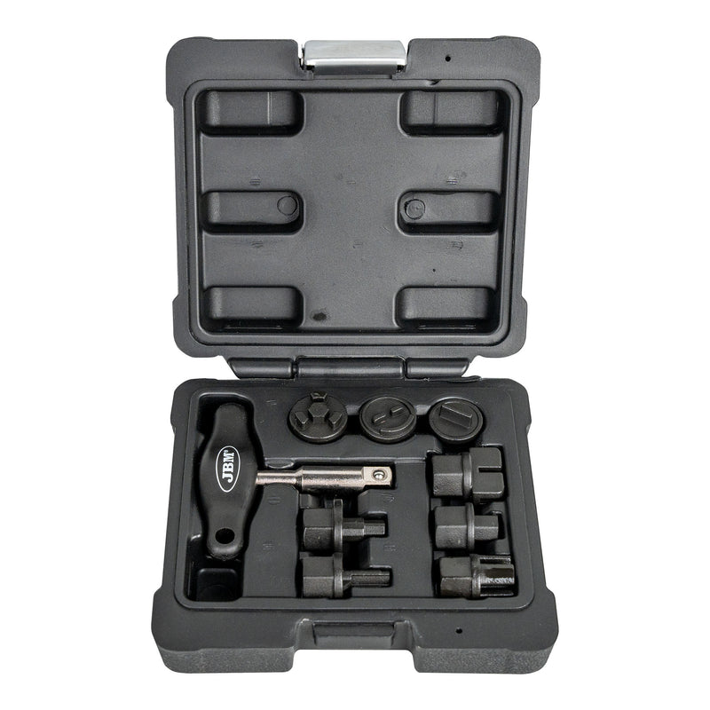 JBM (54538) Conjunto de 9 ferramentas de plástico para remoção de parafusos de drenagem de óleo