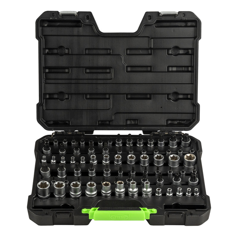 JBM (54539) Estojo de ferramentas com 77 peças, incluindo tomadas e bits Torx/Torx Plus