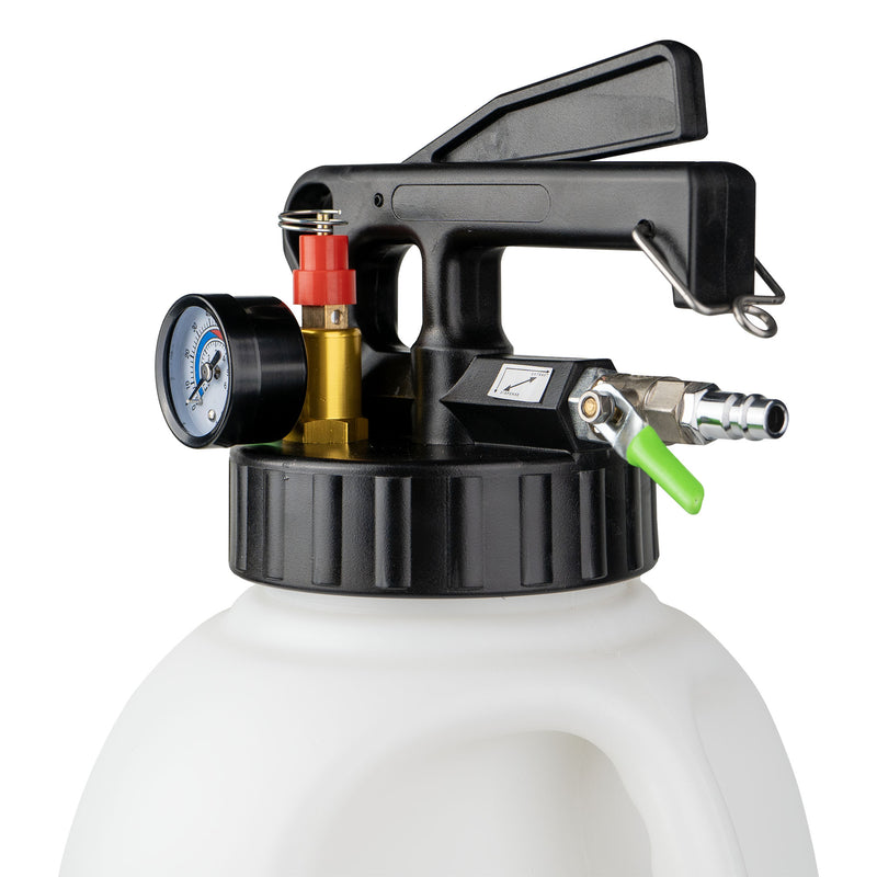 Bomba de transmisión neumática JBM (54555) de 10 l con 15 adaptadores