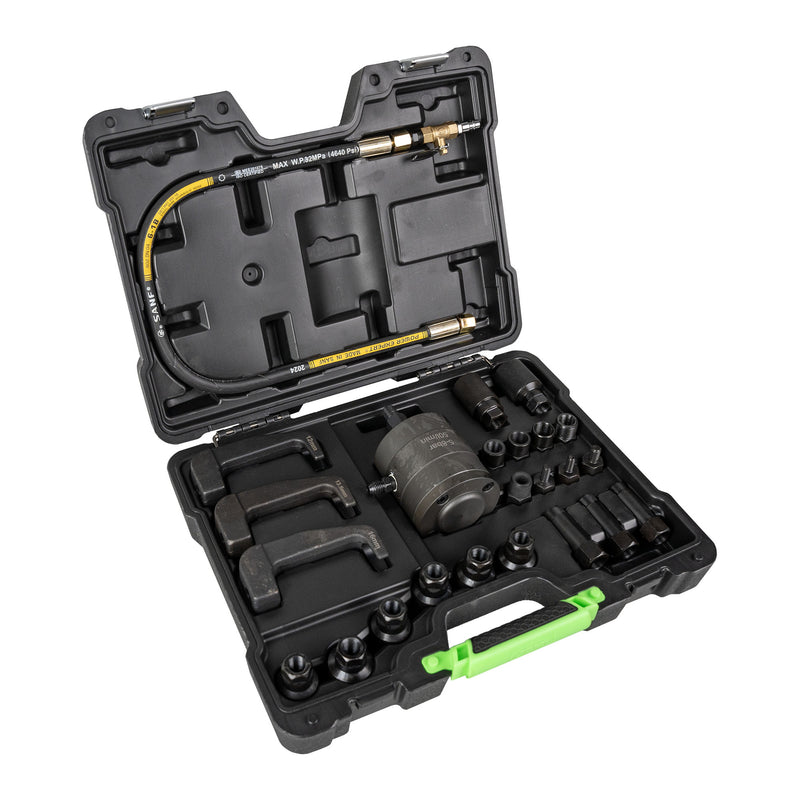 JBM (54587) Juego de extractor neumático de inyectores con adaptadores y garras de extracción