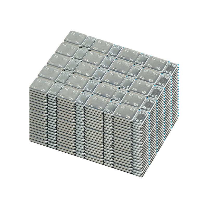 JBM (54655) Caixa com 100 pesos adesivos de ferro de passar roupa, 60g (4 unidades de 10g e 4 unidades de 5g)
