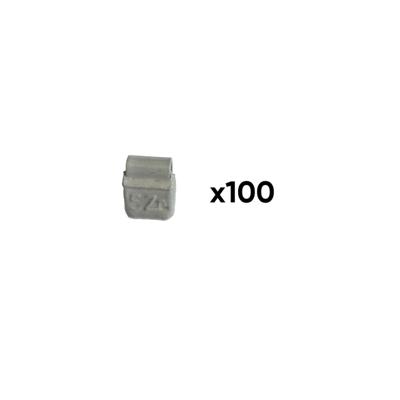 JBM (54666) Box Of 100 Zinc Clip-On Weights 05gr. Special Alloy Wheel