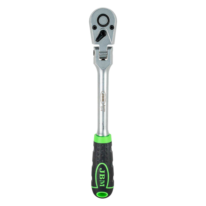 JBM (54694) Trinquete articulado/giratorio de 3/8”, 72 dientes