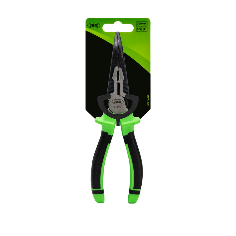 Alicate de bico fino JBM (54697) de 8 polegadas
