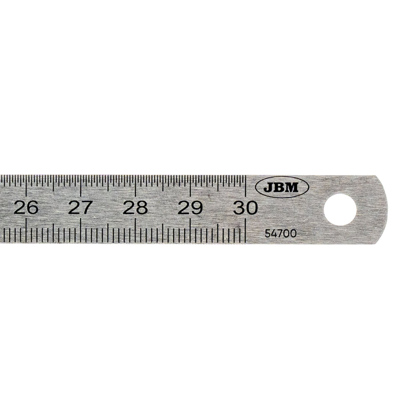 JBM (54700) Stainless Steel Straight Ruler 30cm