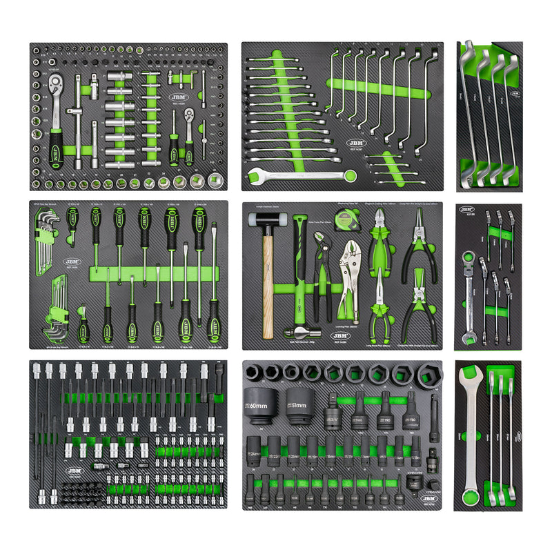 JBM (54747) 7 Frontal Drawers 4 Lateral Drawers Tool Trolley - Assembled With Tools