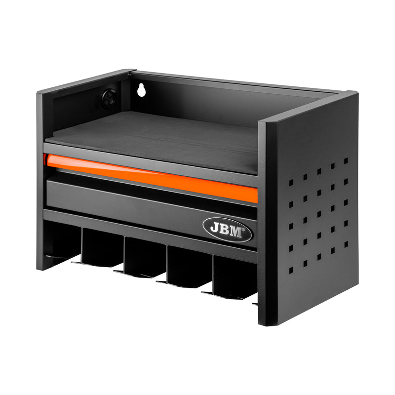 JBM (54784O) Estantería de almacenamiento de 3 niveles para herramientas eléctricas - Naranja