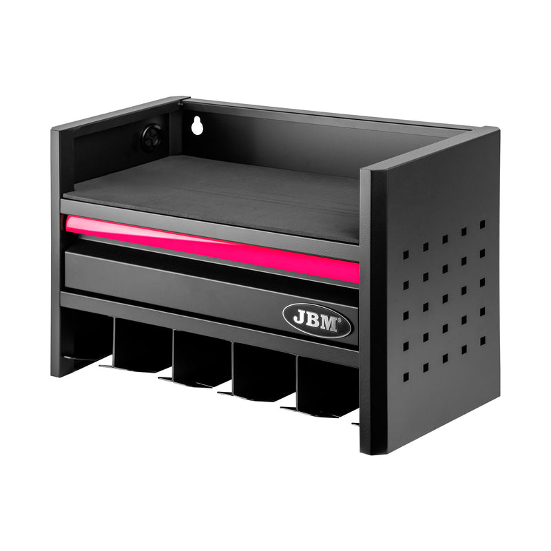 JBM (54784P) Estantería de almacenamiento de 3 niveles para herramientas eléctricas - Rosa