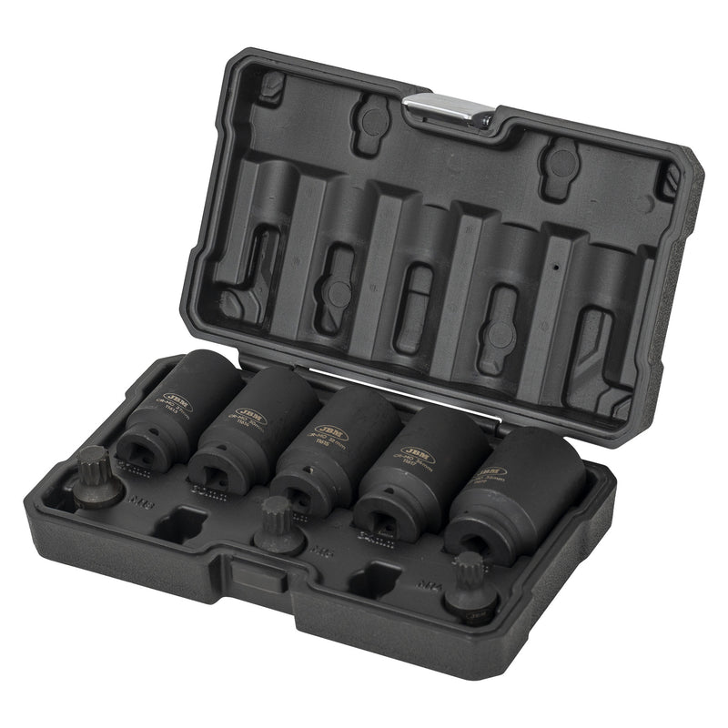JBM (54806) Conjunto de 5 Soquetes Sextavados e 3 Bits de Impacto Xzn de 1/2"