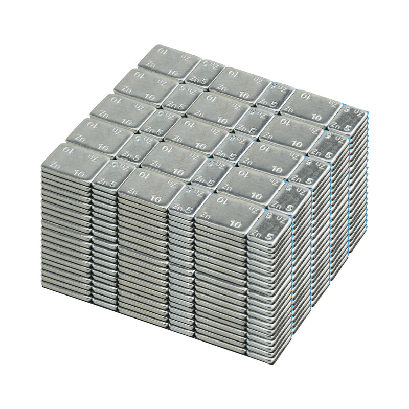 JBM (54807) Caixa com 100 pesos de equilíbrio autocolantes em zinco - 45g