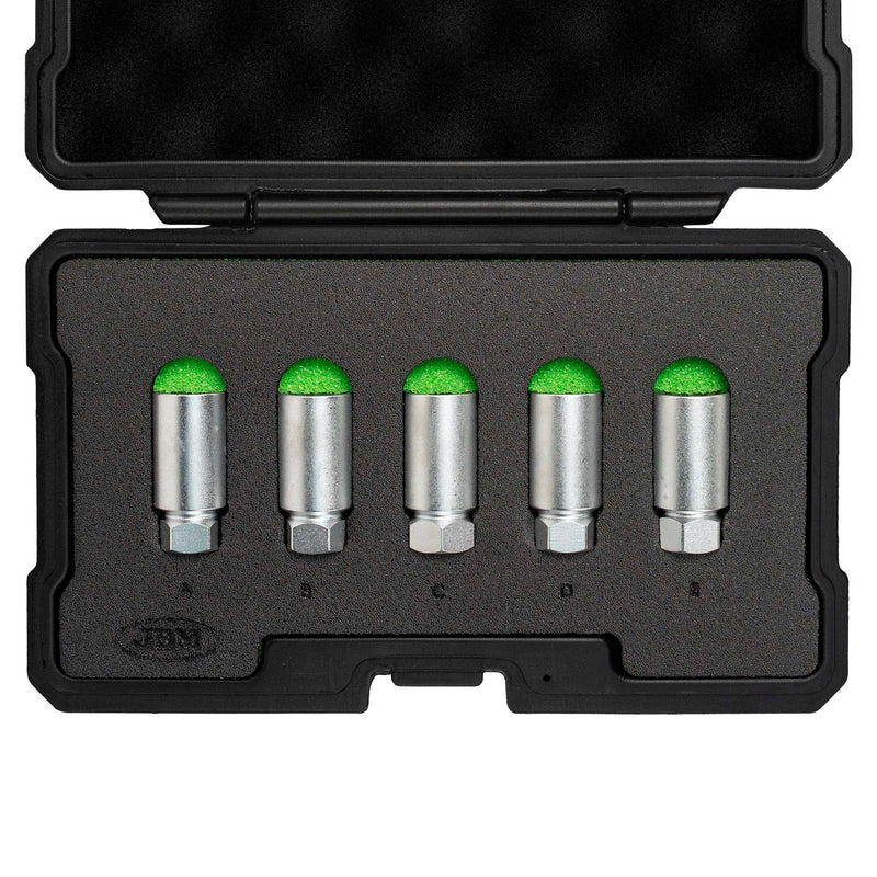 JBM (54823) Juego de llaves de tubo de 5 piezas para pernos de bloqueo de ruedas Tesla 3, S, X