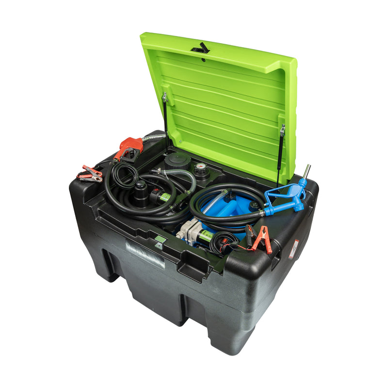 Bomba de combustível JBM (54877) para gasóleo e Aus32 com depósito duplo de 330+50 litros.